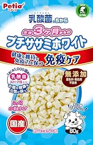 【30個セット】ペティオ乳酸菌のちから生後3ヶ月からのプチササミホワイト80g