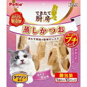 【ポイントUP対象商品】 【24個セット】ペティオ ペティオできたて厨房キャット蒸しかつおプチほたて貝柱味1切れ×10パック