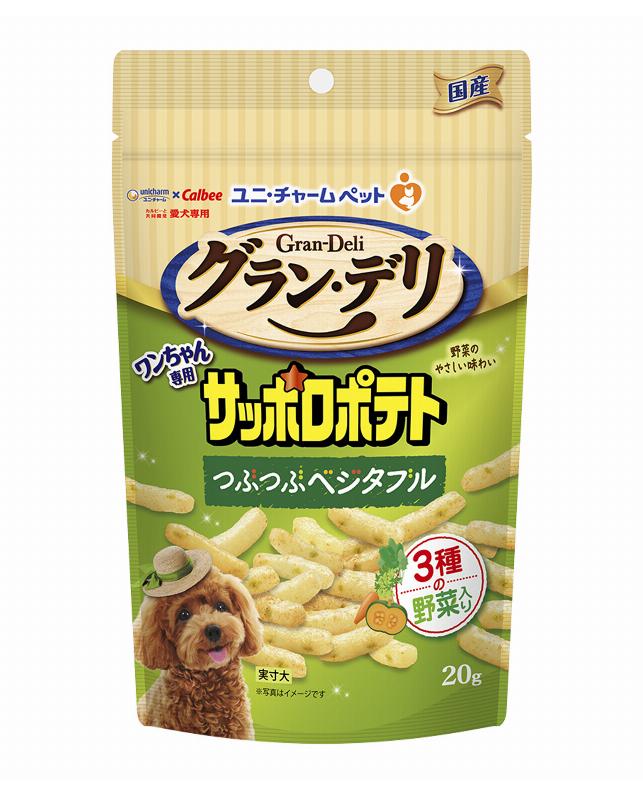 其它 - 【6個セット】ユニ・チャーム グラン・デリワンちゃん専用サッポロポテトつぶつぶベジタブル20g