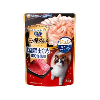 樂天商城 - 【24個セット】ユニ・チャーム 銀のスプーン 三ツ星グルメ パウチ 国産まぐろ 100%使用 ジュレ まぐろ 35g