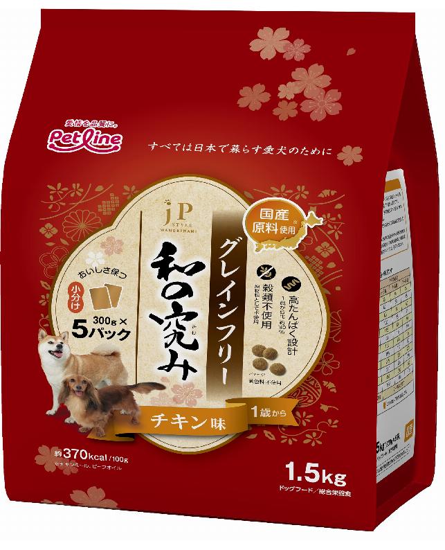 乐天商城 - ペットライン　JPスタイル和の究みグレインフリーチキン味1歳から1.5kg