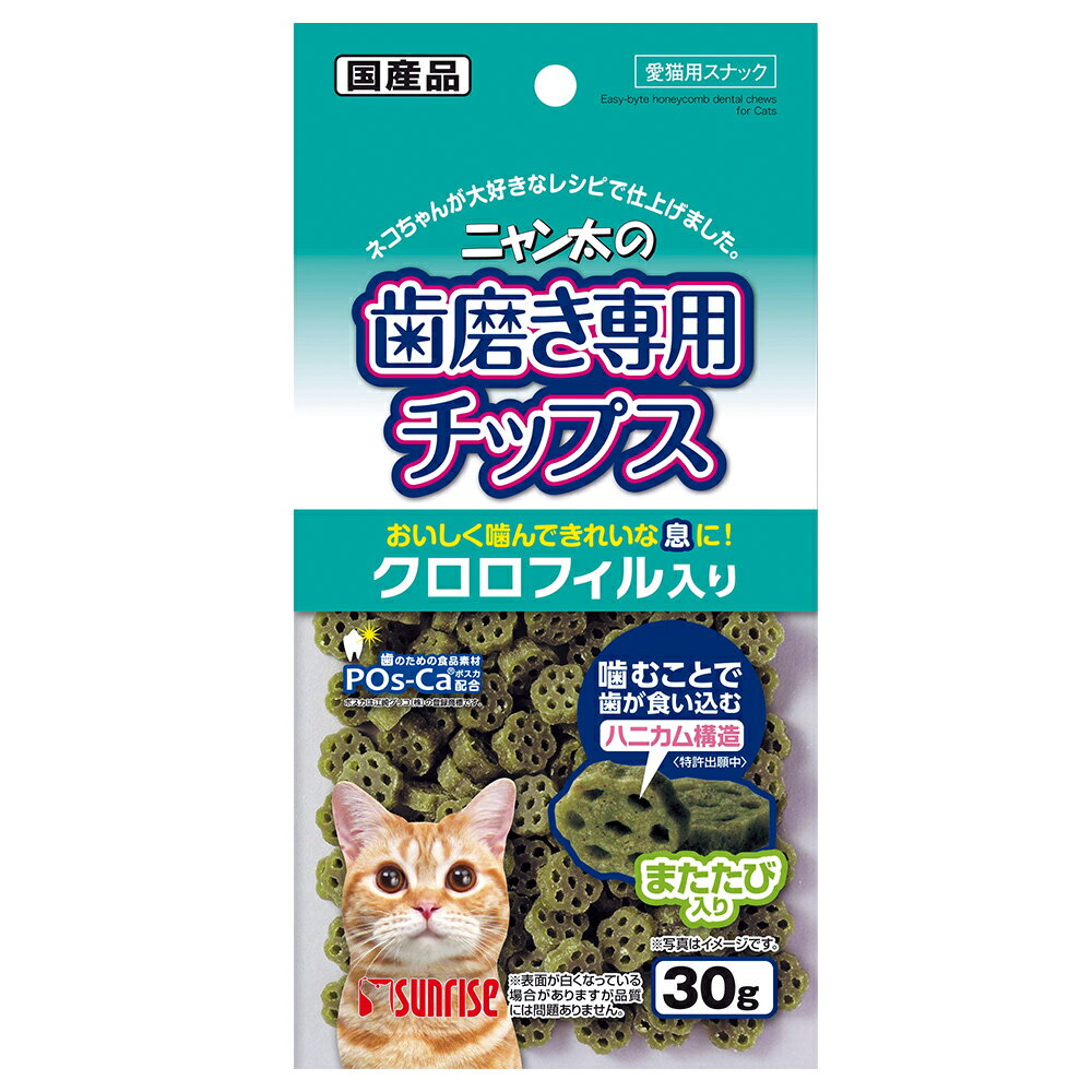 【2個セット】ニャン太の歯磨き専用チップスクロロフィル入り30g