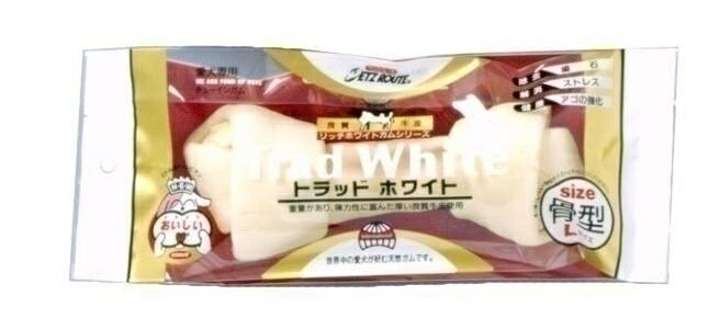 【16個セット】ペッツルート トラッドホワイトガム トラッドホワイトガム骨型L