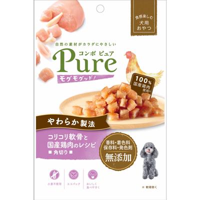 乐天商城 - 【3個セット】日本ペットフード コンボ ピュア ドッグ モグモグッド! コリコリ軟骨と国産鶏肉のレシピ 角切り50g