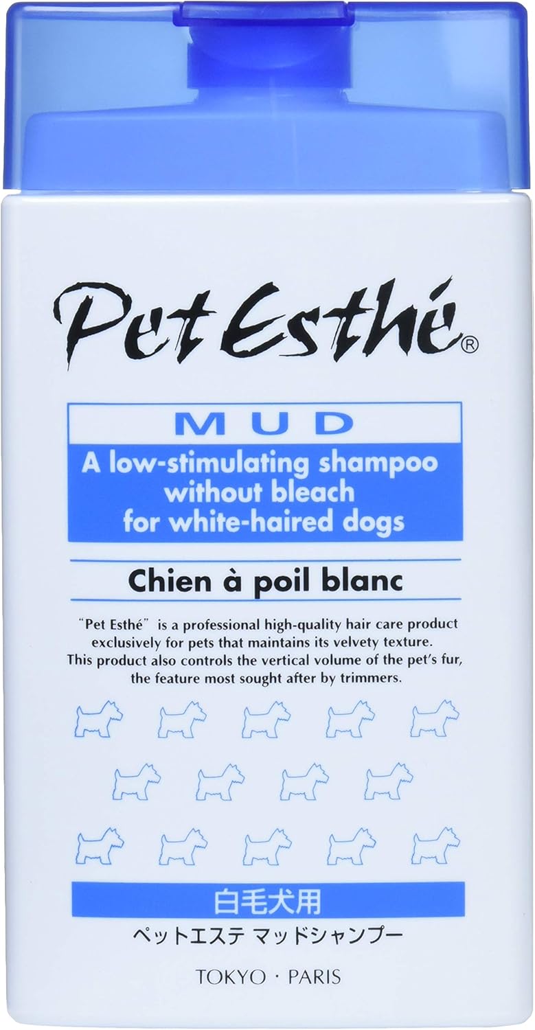 【2個セット】ニチドウ ペットエステペットエステマッドシャンプー白毛犬用350ml