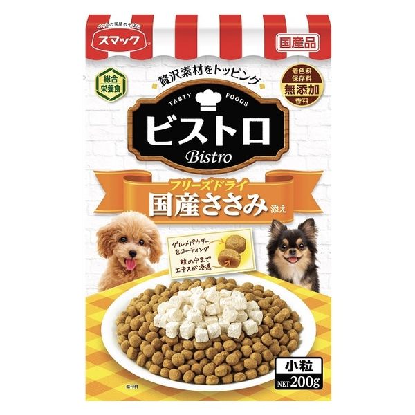 【3個セット】 スマック ビストロ フリーズドライ 国産ささみ添え 200g