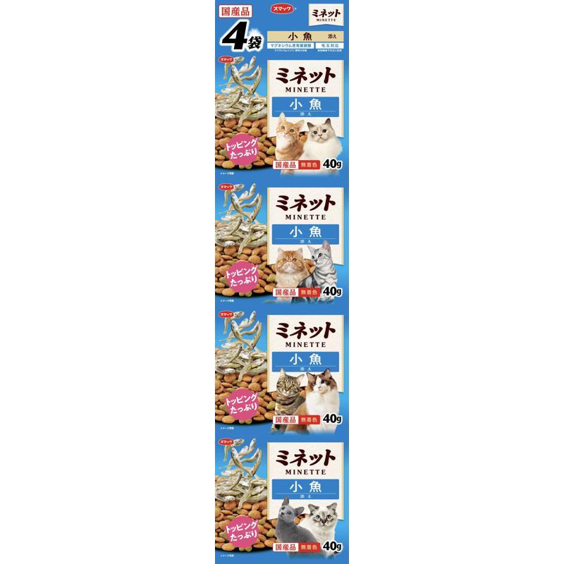 Other Wet Food - 【5個セット】スマック ミネット4連パック小魚添え160g