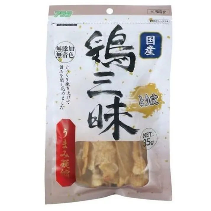 【2個セット】アラタ 鶏三昧とり皮35g