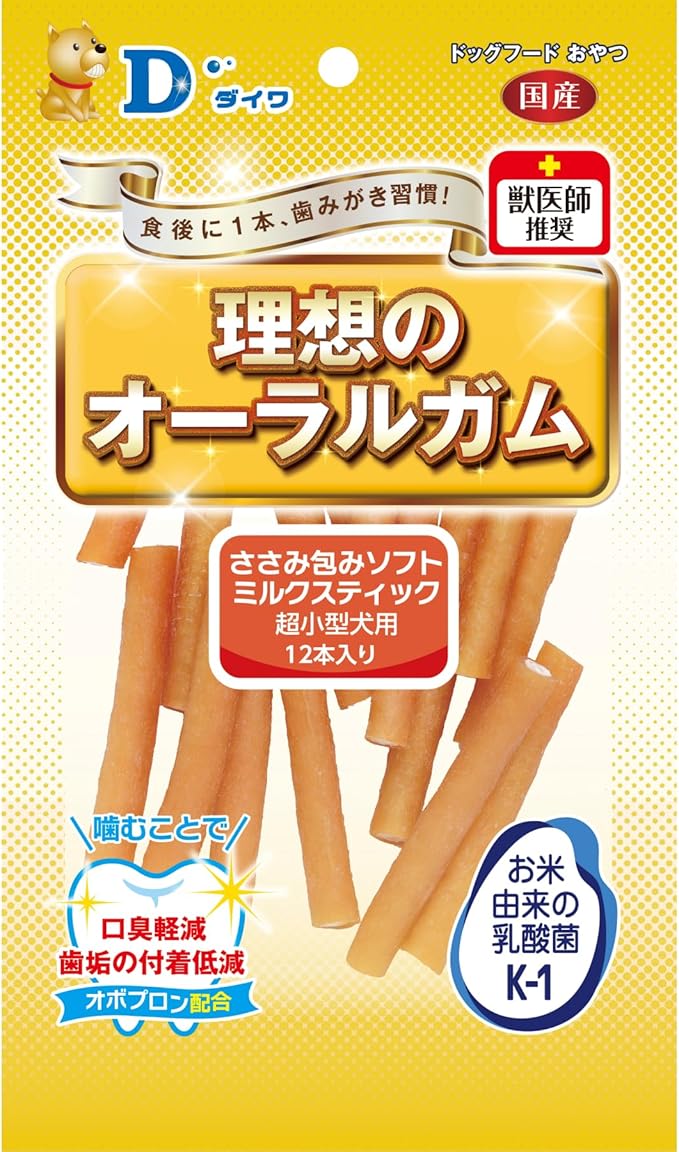 【6個セット】 株式会社ダイワ 新ササミ包みソフト超小型犬用12本