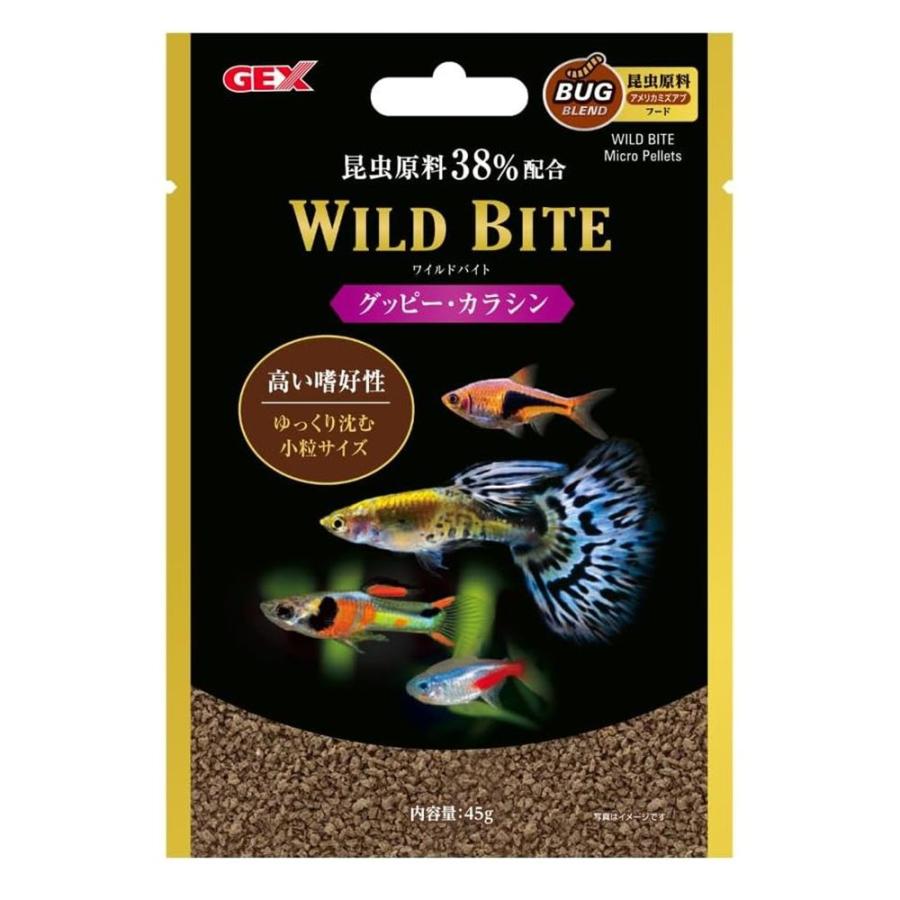 【3個セット】ジェックス ジェックスワイルドバイトグッピー・カラシン45g