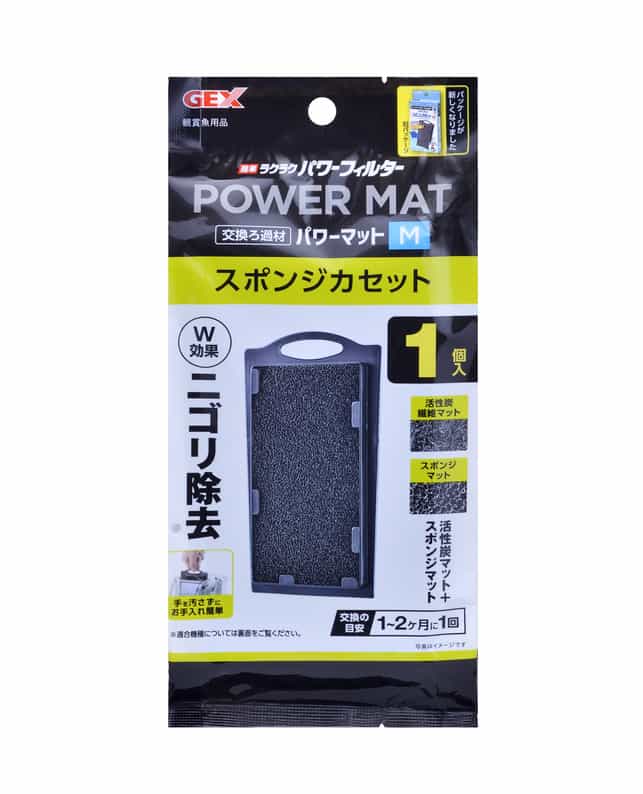 【6個セット】ジェックス簡単ラクラクフィルタースポンジカセットWパワーM用