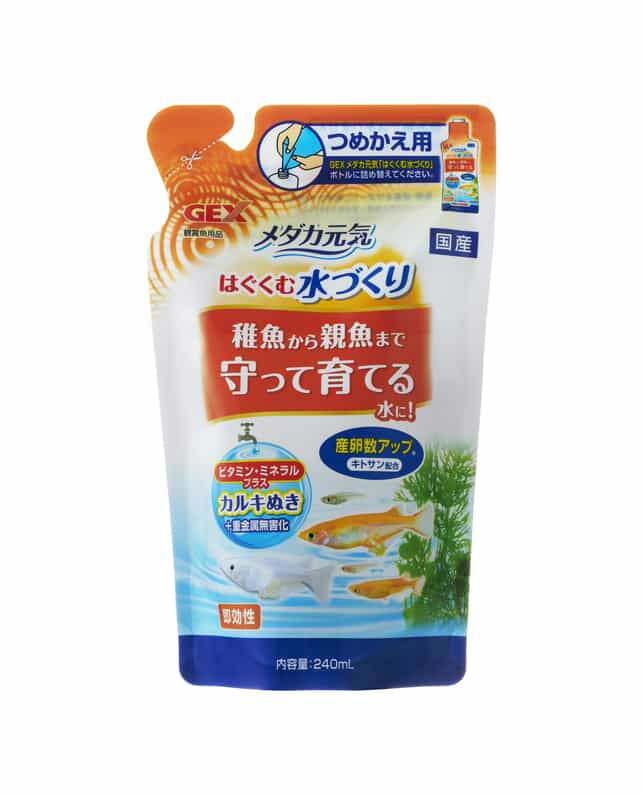 【6個セット】ジェックス ジェックスメダカ元気はぐくむ水づくり詰替え用240mL