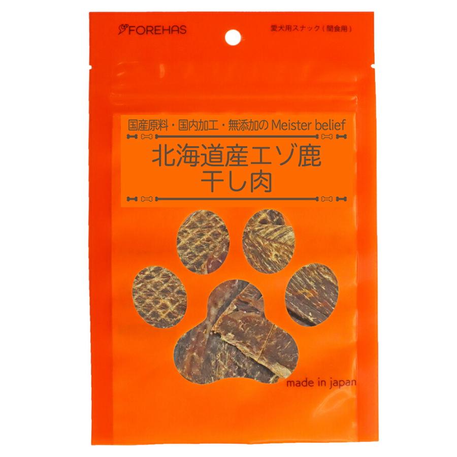 乐天商城 - 【10個セット】フォレハス株式会社　北海道産 エゾ鹿 干し肉 30g