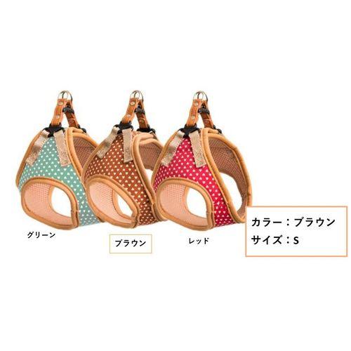 【6個セット】 リードッグ LEADOG プチハートソフトハーネス S ブラウン