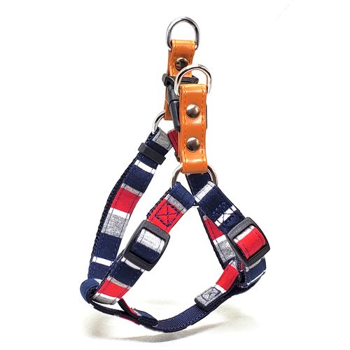 【ポイントUP対象商品】 リードッグ LEADOG パステルボーダー カンタンハーネス S ネイビー