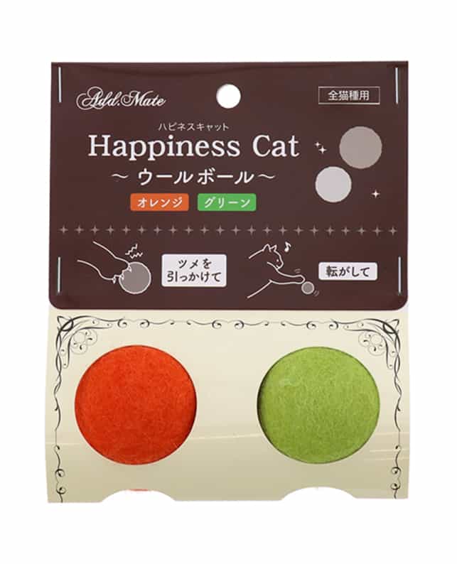 【12個セット】ペティオ Add.Mateウールボールオレンジ／グリーン