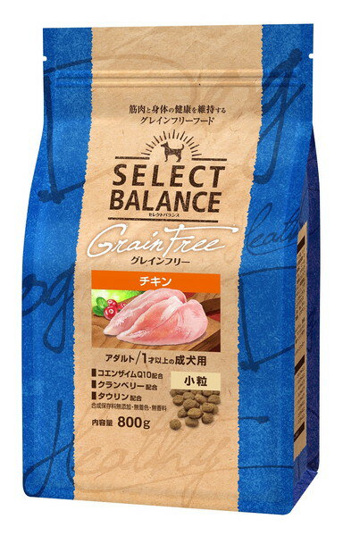 樂天商城 - ベッツ・チョイス・ジャパン セレクトバランス グレインフリー アダルト チキン 小粒 1才以上 成犬用 800g