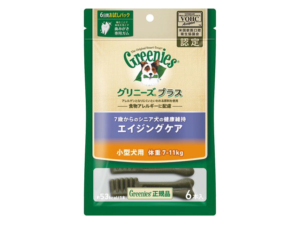 【5個セット】マースジャパンリミテッド グリニーズプラス エイジングケア 小型犬用 体重7〜11kg 6本入り