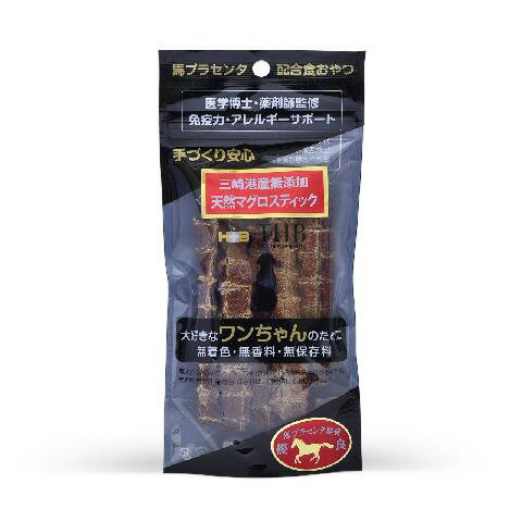 【6個セット】THB JAPAN 北海道産無添加 馬プラセンタ配合 天然マグロスティック 犬用 40g