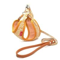 【2個セット】リードック LEADOG唐草キャットハーネスリードSイエロー