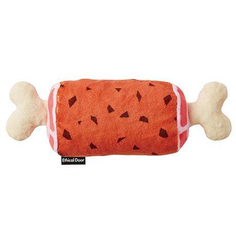 ペティオ 【3個セット】ペティオ 犬用おもちゃエシカルドアかみぐるみ骨つき肉