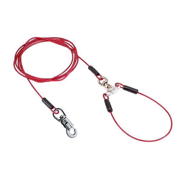 ペティオ 【2個セット】ペティオ タフギアロングワイヤーチェーンプラス4．5mmレッド