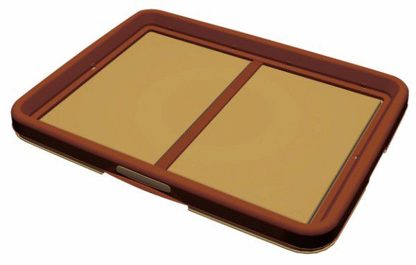 Tray Toilet Container - 【3個セット】 ペティオ ペティオ片手でらくらくドッグトレーブラウンワイド
