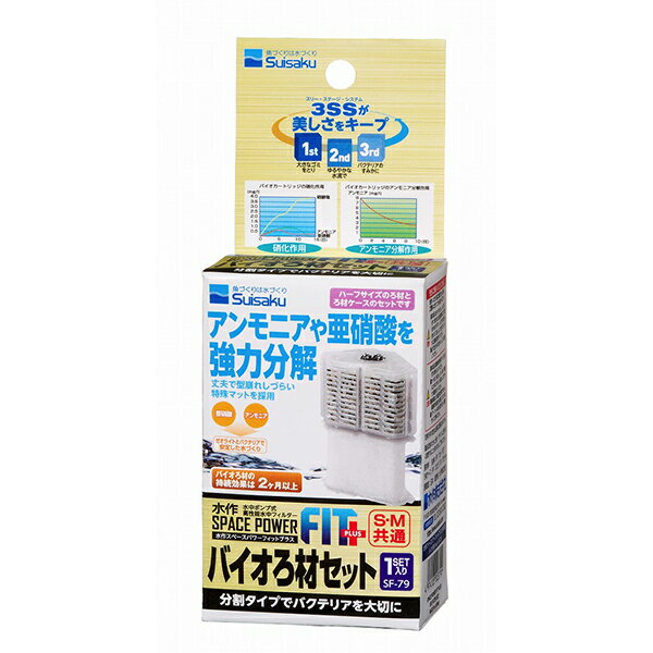 水作 【6個セット】水作 水作スペースパワーフィットプラスバイオろ材セット1セット入り
