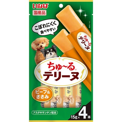 【3個セット】ちゅーるテリーヌ　ビーフ＆ささみ 15g×4P