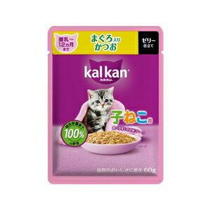 乐天商城 - 【120個セット】マースジャパン カルカンパウチ　12ヵ月までの子ねこ用　まぐろ入りかつお 60g