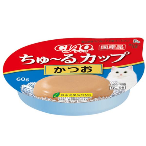 【6個セット】いなば CIAO ちゅーるカップかつお 60g