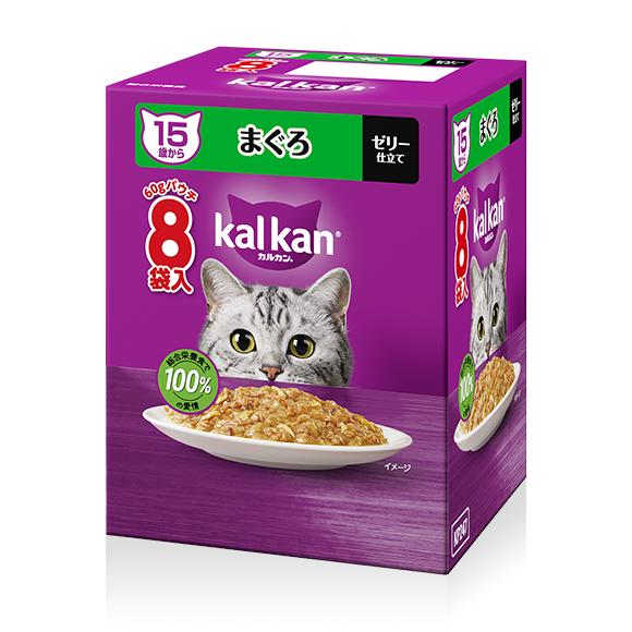 【10個セット】マースジャパン カルカンパウチ　15歳から　まぐろ 60g×8