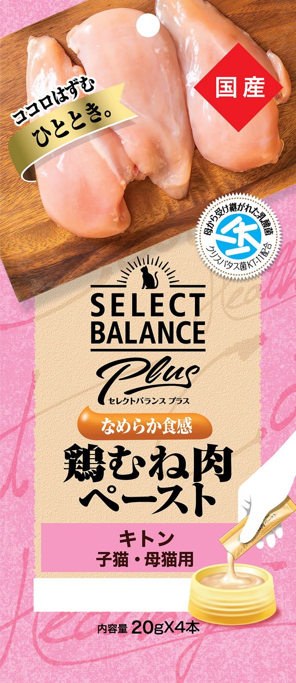 Other Wet Food - 【12個セット】 ベッツ・チョイス・ジャパン セレクトバランスPlus鶏むね肉ペーストキトン子猫・母猫用20g×4