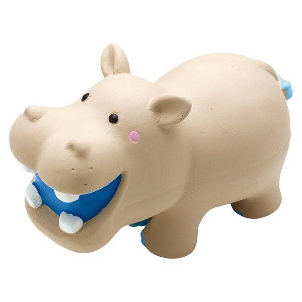 【12個セット】ドギーマンハヤシ ラテックストイ　I　LOVEピーピーアクア　カバエラ　グレー