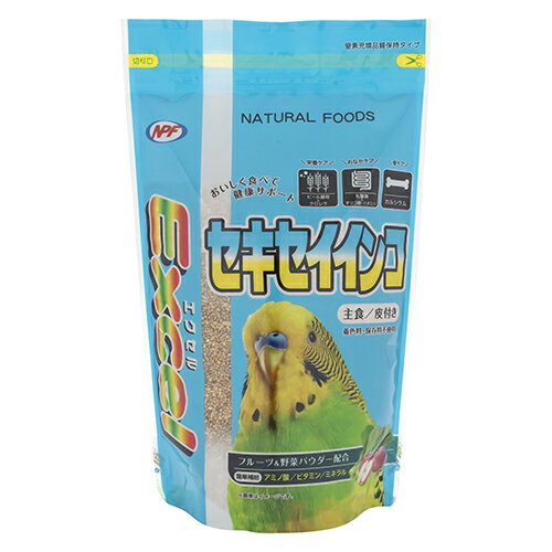 【6個セット】 ナチュラルペットフーズ株式会社 エクセル セキセイインコ 皮付き 600g