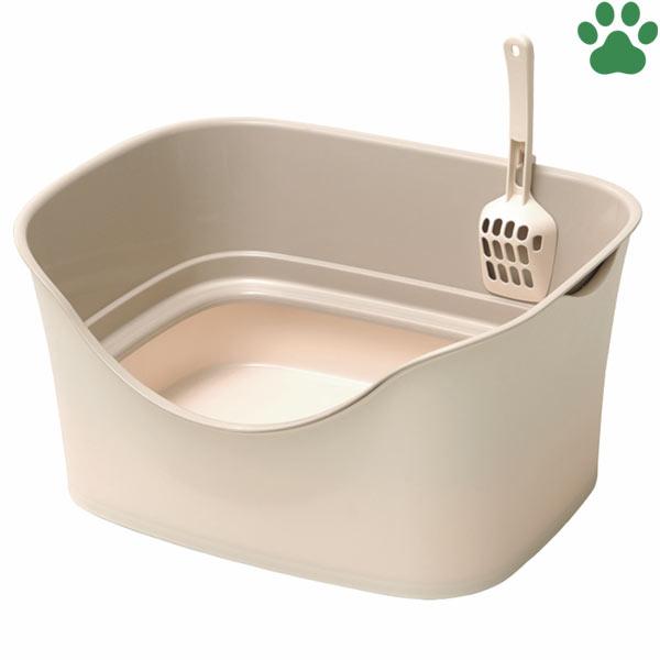ボンビアルコン 【2個セット】ボンビアルコン ラクラク猫トイレWブロック　Mサイズ　アイボリー