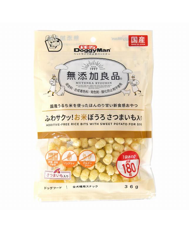 Bolo - 【3個セット】ドギーマンハヤシ 無添加良品　ふわサクッ！お米ぼうろ　さつまいも入り36g