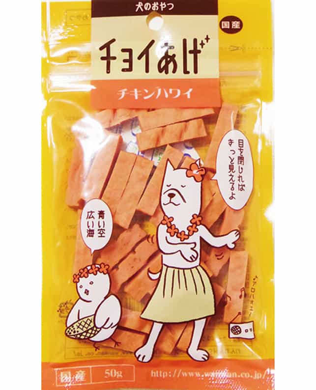 乐天商城 - 【100個セット】わんわん チョイあげ　チキンハワイ50g