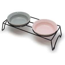 Tableware - 【2個セット】丸利玉樹利喜蔵商店　犬用丸碗Sダブルセット　GL＆PK