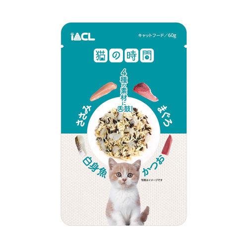 【8個セット】イトウアンドカンパニーリミテッド 猫の時間　まぐろ・かつお・ささみ・白身魚60g