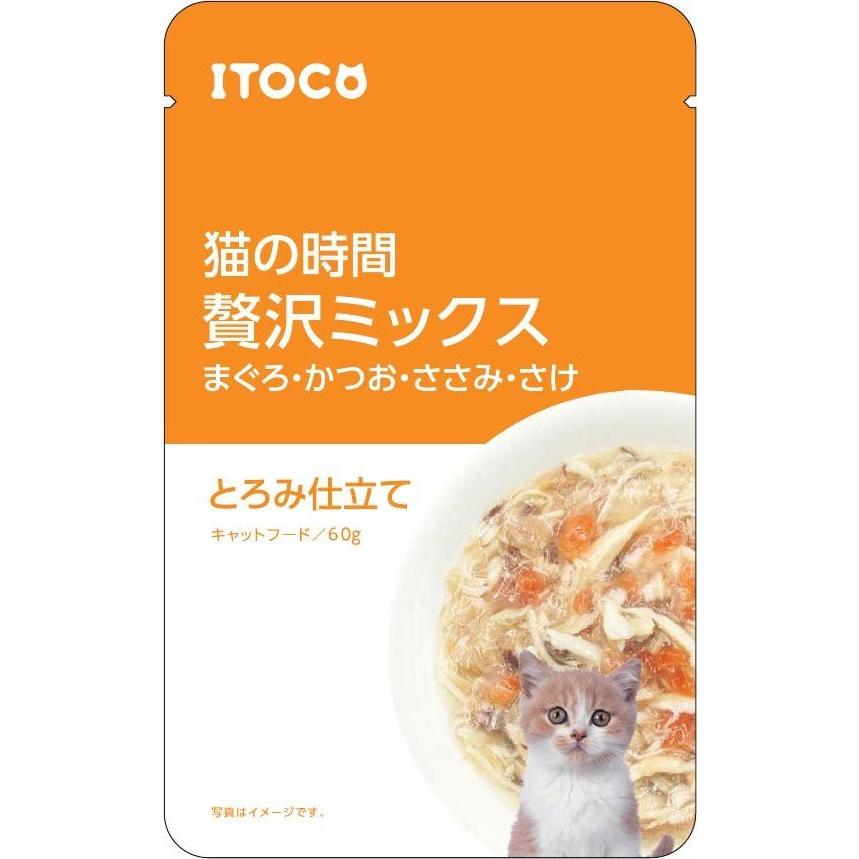 【8個セット】イトウアンドカンパニーリミテッド 猫の時間　まぐろ・かつお・ささみ・さけ60g