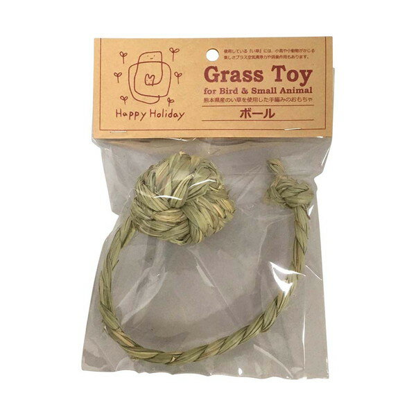【2個セット】ペティオ ハッピーホリデイ　Grass　Toy　ひも付きボール　S1個