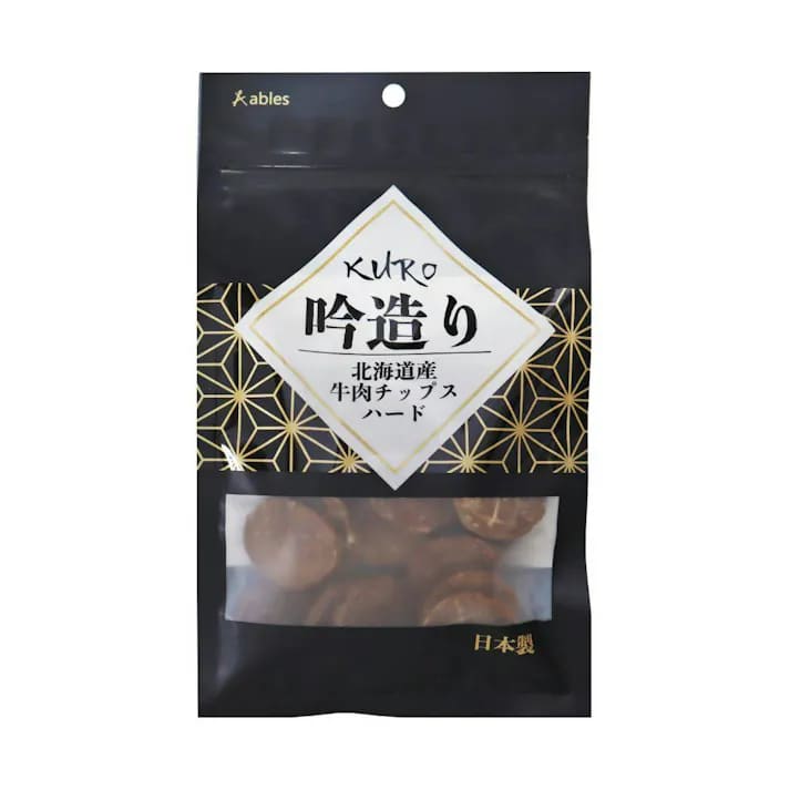 【5個セット】アブレス KURO吟造り　北海道産牛肉チップスハード50g