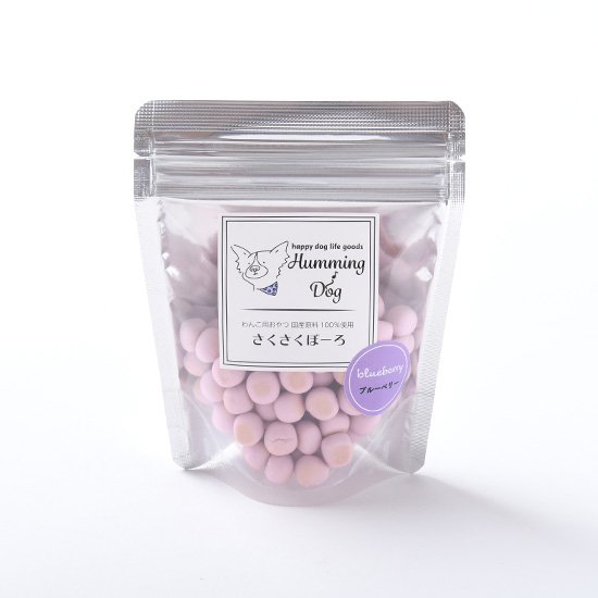 【24個セット】株式会社ワンダードック HummingDogさくさくぼーろ　ブルーベリー50g