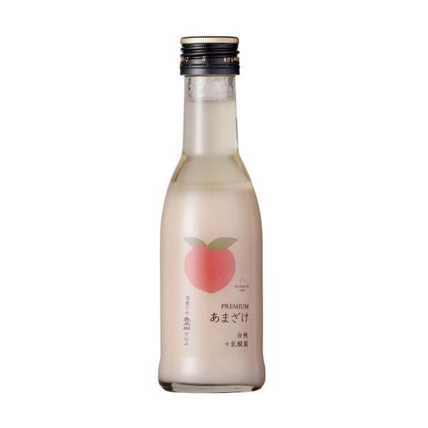 【12個セット】アクシエ株式会社 こまちな　プレミアムあまざけ　白桃＋乳酸菌180ml