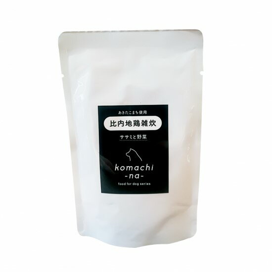 【6個セット】 アクシエ株式会社 コマチナ 比内地鶏雑炊 ささみと野菜 80g