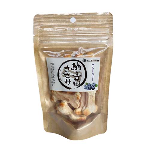乐天商城 - 【3個セット】オフィスピースワン　 納豆菌ささみブルーベリー50g