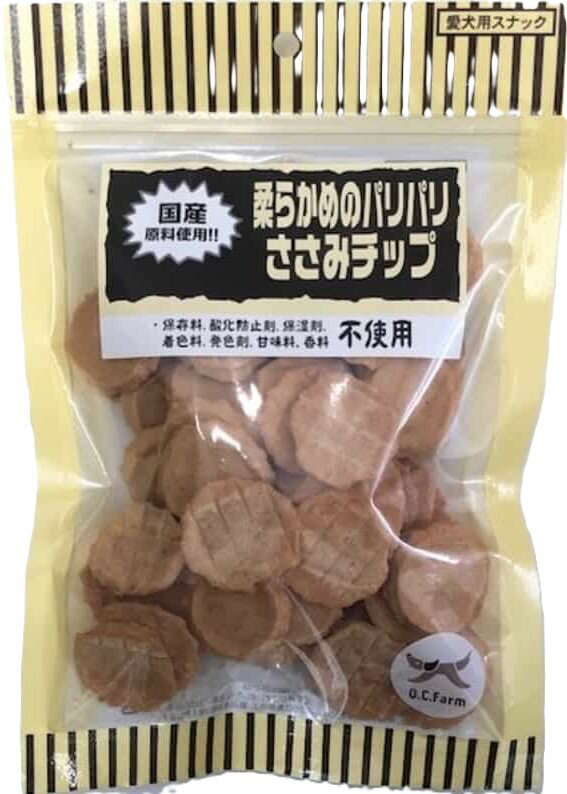 Chips - 【12個セット】オーシーファーム 柔らかめパリパリささみチップ150g