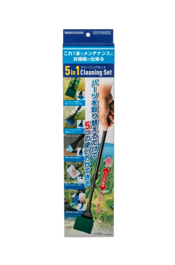【注意事項】 ・メーカーの都合等により、パッケージ及び内容量、生産地、などが変更される場合がございます。ご了承ください。 ・当店では地球環境への配慮およびお手頃価格での商品の提供のため、簡易的な梱包とさせていただいております。 ・箱潰れなど、製品をご利用いただくのに問題がない場合の返品・交換対応はお受けできません ※期限のある商品について ・賞味期限や消費期限がある商品については、すべて期限まで2ヶ月以上のものを取り扱っております。個別のお問い合わせはご遠慮いただきますようお願い申し上げます。 ・期限が迫った商品は、別途アウトレット商品として販売させていただいております。 商品説明■　商品詳細 これ1本でメンテナンス可能！ ・パーツを取り替えるだけで、5つの使い方が出来る便利なお掃除セットです。 ・最小28.5〜最大60cm伸縮するハンドルで、自身の使いやすい長さに調節可能です。 ・ガラスのコケ掃除に(曲げガラスも拭ける)使えるスポンジパット、カルシウムの汚れや頑固なコケに使えるステンレススクレーパー、掃除や底砂の整地に使えるサンドフラッター、魚やゴミをすくう時に使えるフィッシュネット、水草を植える時などに使えるプランツクリップの5つのパーツがあります。 4972814536012■　原産国中国■　メーカー寿工芸■　広告文責 ライフジェネレーション株式会社 TEL:06-6809-2484　