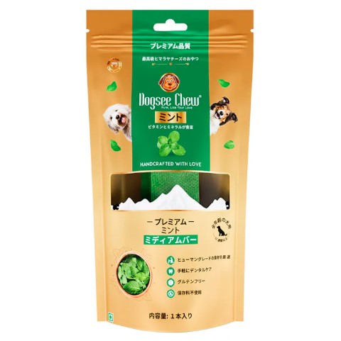 【50個セット】 株式会社エヴァリス ドッグシーチュウ ミント ミディアムバー
